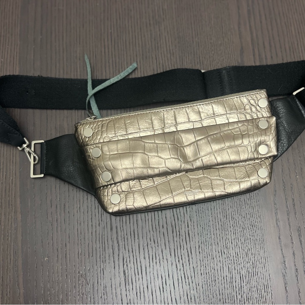 Hammitt gold croc Charles has